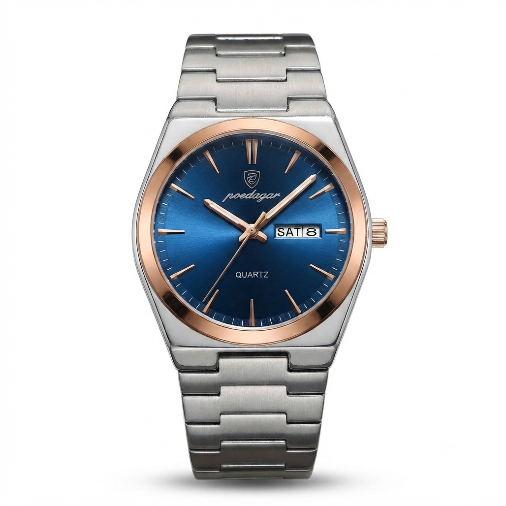 Luxury Men's Watch — Classic Waterproof Steel Design