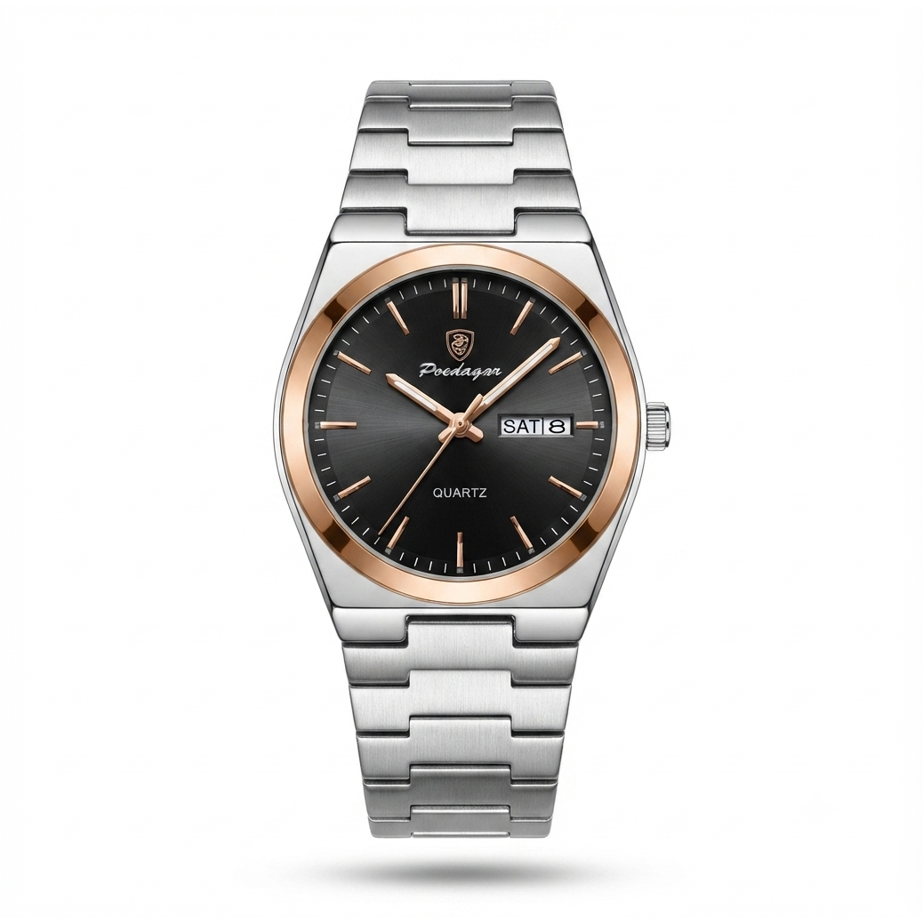 Luxury Men's Watch — Classic Waterproof Steel Design