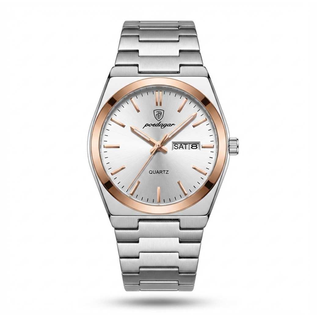 Luxury Men's Watch — Classic Waterproof Steel Design
