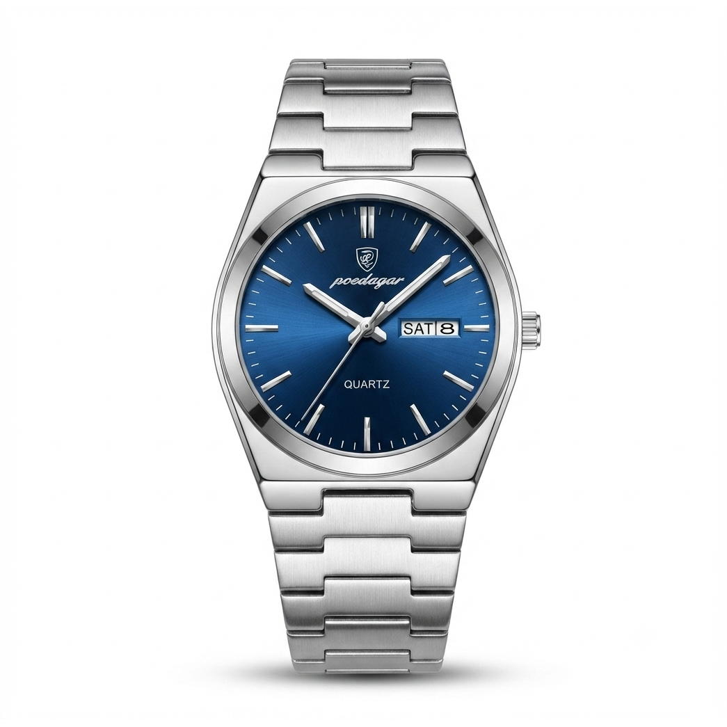 Luxury Men's Watch — Classic Waterproof Steel Design