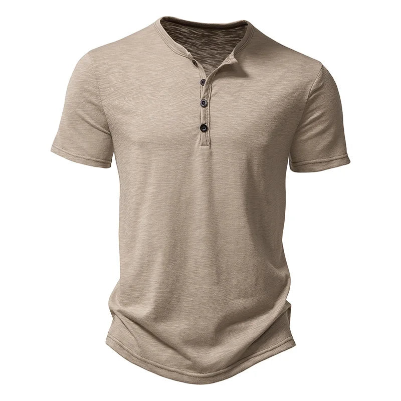 Premium Henley T-Shirt — Elevated Casual