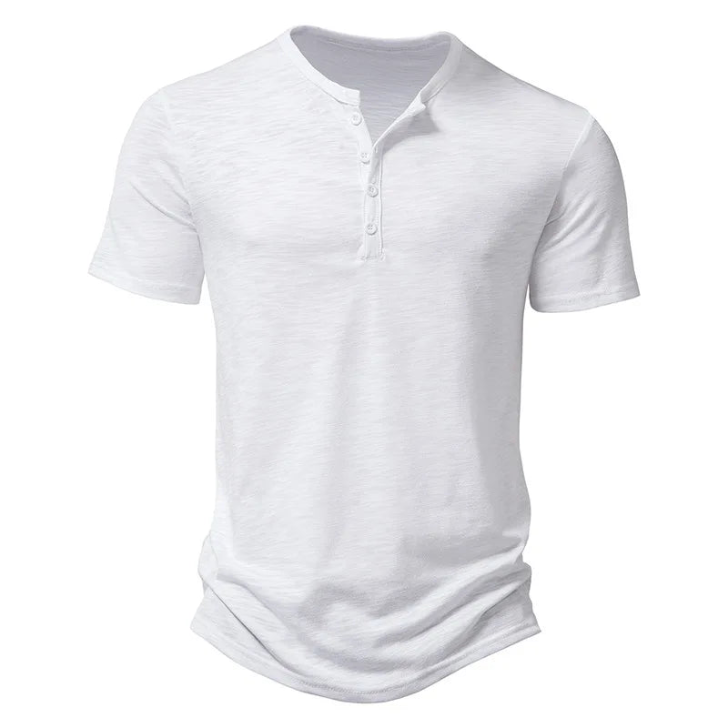 Premium Henley T-Shirt — Elevated Casual